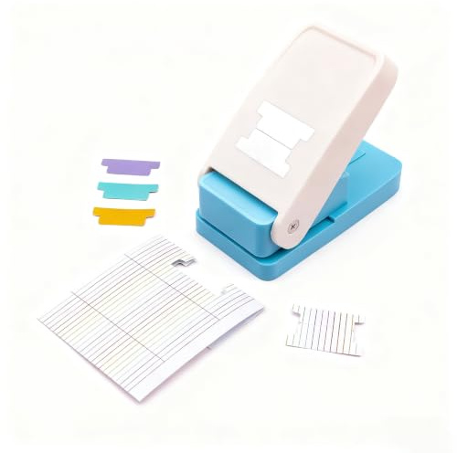 Stanzer zum Selbermachen, Indexstanzer, Tag-Stanzer, lose Blätter, Trenner, Etikettenmacher, Bastelpapierstanzer für Scrapbooking, Journaling, Bibel, Buchregister, Notizbücher, Planer-Einsätze und