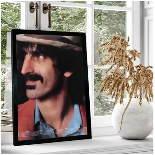 PUCHENGP Poster Frank Zappa Poster Rockmusik Legenden Vintage Sänger Foto Portrait Bilder Home Decor 50 * 70 Rahmenlos