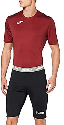 Joma Fleece Pantaloncini Termici, Nero, XL