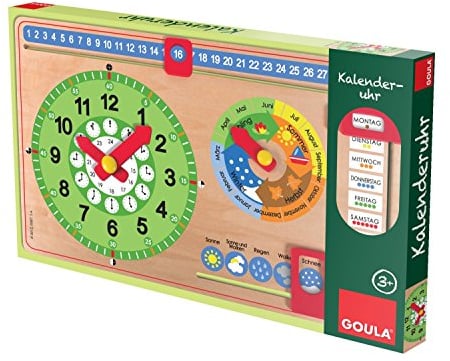 GOULA Kalenderuhr Kleinformat