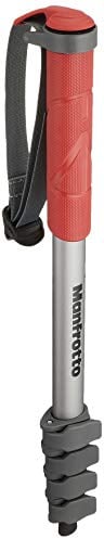 Manfrotto MMCOMPACT-RD Compact Monopod (Tragbarkeit: 1,5Kg) rot