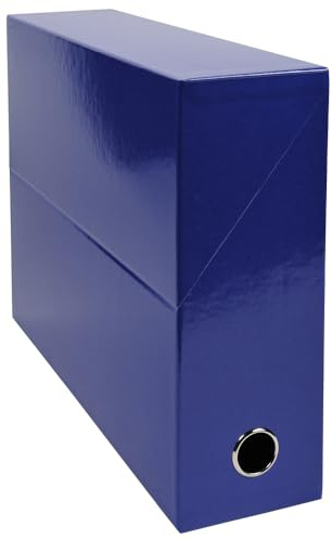 Exacompta Transfer Box Iderama Paper A4 Spine 90 mm Dark Blue