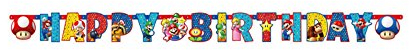 NEU Girlande Super Mario 'Happy Birthday', 180 cm