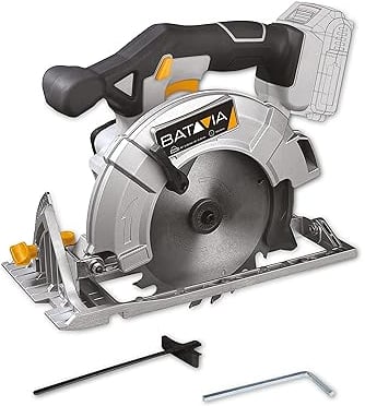 Batavia Handkreissäge Ø 165 mm - Exkl. Akku und Ladegerät - Geeignet zum Schneiden von Plattenmaterial und Brettern - Maxxpack