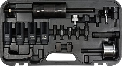 YATO Profi Universal Diesel Injektor Abzieher Set 22 teilig Auszieher Einspritzdüsen Werkzeug Injektoren Bosch, Delphi, Denso Siemens