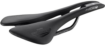 Selle San Marco ASPIDE Superleggera - Sella per Bicicletta da Strada, Bici da Corsa, Telaio in Carbonio, Leggero, Foro Anatomico, Imbottitura Biocompatibile - Taglia L2, Nero
