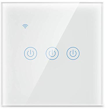 Yagusmart Wifi Smart Lichtschalter,KEIN Neutralleiter erforderlich,Kompatibel mit Alexa, Google Home und IFTTT,mit Fernbedienung und Sprachsteuerung,Timing-Funktion(3 Weg)