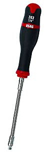 USAG U02430211 Impugnatura portabussole con Lama Flessibile, Nero