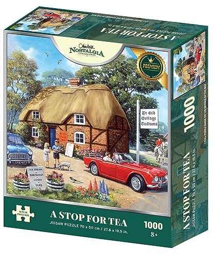 Kevin Walsh K33003 Nostalgie A Stop for Tea Puzzle, 1000 Teile