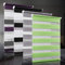 bobodeco Doppelrollo klemmfix ohne Bohren Duo Rollos für Fenster mit Klemmträger, Fensterrollo lichtdurchlässig & verdunkelnd Wandmontage Sichtschutz- Grün B75 x H120cm (Stoffbreite 71cm)