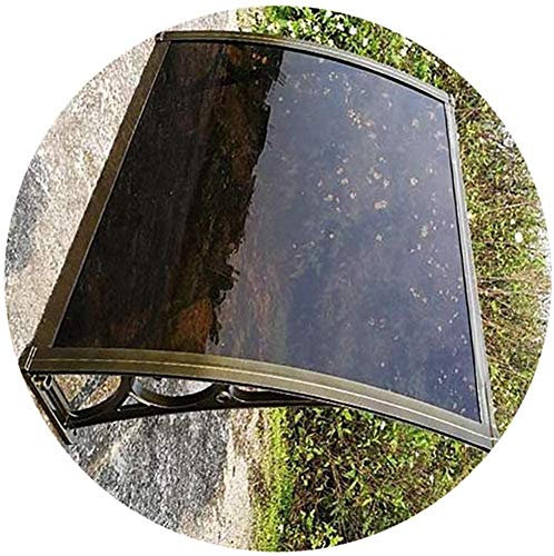 Markisen Türvordach Vordach Überdachung Vorzelt Regen Shelter Tür-Fenster-Markise, for Garten Innenhof Shelter Vorzeltdach (Color : Brown, Size : 60X80cm)