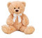 Lifestyle & More Teddybär Kuschelbär Braun mit Schleife 56 cm groß Plüschbär Kuscheltier samtig weich