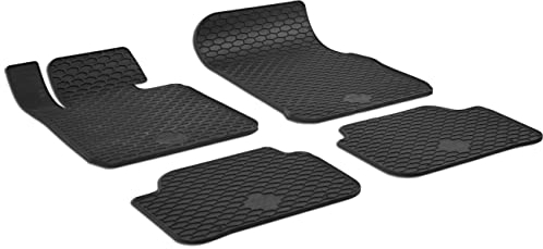 Walser DirtGuard Gummi Fussmatten Auto für BMW 2 Active Tourer (F45) 2013-10/2021, X1 (F48) 2014-Heute, X2 (F39) 2017-Heute, 100% passgenaue Auto Fußmatten, robuste Universal Fußmatte Auto