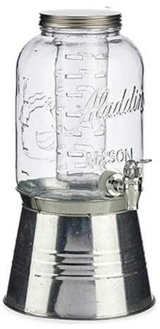 TU TENDENCIA UNICA Jarra con soporte y Enfriador 3800 ml (Gris)