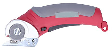 Taglierina per tessuto rotante elettrico, taglierina rotante elettrica portatile senza fili batteria integrata, macchina da taglio portatile ricaricabile con custodia per il trasporto per tessuto,