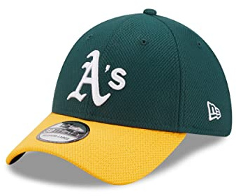 New Era Oakland Athletics MLB Diamond Era DarkGreen 39Thirty Stretch Cap - M - L