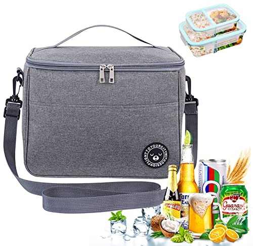 13L Kühltasche, Lunchtasche, Kühltasche Faltbar, Lunchbag, Kühltaschen, Isoliertasche mit Schultergurt, Picknicktasche, Thermotasche, Große Kapazität Kühltasche für Reisen Picknick Wandern Grillen
