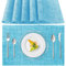 Tischsets Abwaschbar 6er Set, Platzset PVC Hitzebeständig rutschfest, Platzdeckchen für küche Speisetisch Hotel, 45x30cm (Himmelblau)