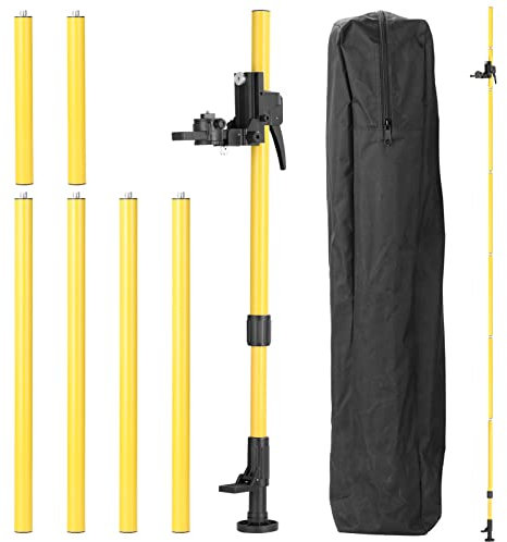 Mulcort Max 4.2 m di altezza Regolabile in altezza Livellatore di linea Barra di supporto Staffa telescopica per palo 1/4 '' Filo di sollevamento Estendi supporto per livello laser