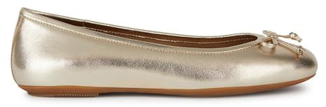 Geox Women's D Palmaria H Ballet Flat, Gold, 2.5 UK