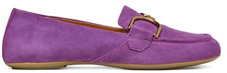 Geox D Palmaria J, Loafer Flat Donna, Viola, 39 EU