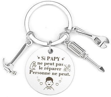 Twidels Cadeau Fete Des Grand Pere Cadeau Papy Porte Clef Idée cadeau Pour Papy Cadeaux Grand Pere Cadeaux Pour grand-Père Original Noel