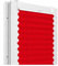Fenster DEKOR - Plissee Klemmfix ohne Bohren Breite 50 cm x Höhe 200 cm - Fenster Plissees innen Rot - Faltrollo blickdicht - Faltrollos einfach zu montieren - Blissett Rollo