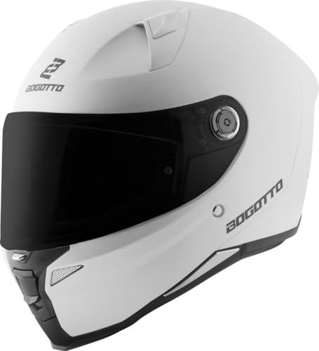 Bogotto FF110B Helm, weiß matt, L