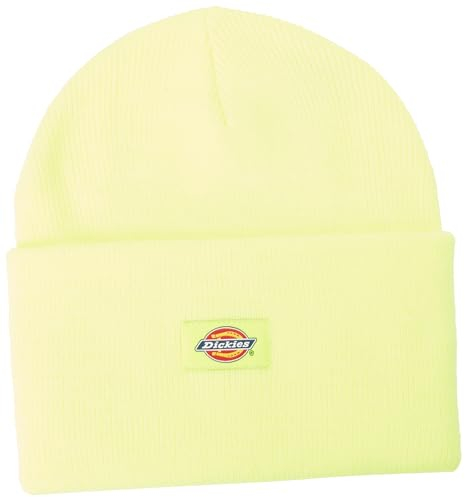 Dickies, Unisex, Umgeschlagene Acryl-Beanie-Mütze, NEON GELB, OS