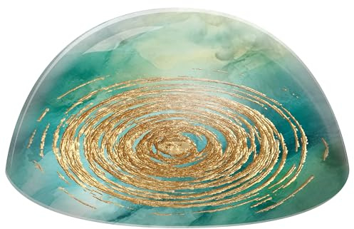 Butzon & Bercker GlasMoment Spirale des Lebens - Kristallglas Deko 3,8 cm | Briefbeschwerer aus Glas - Ideale Geschenkidee für Büro & Zuhause - Inklusive Geschenkverpackung für Fensterbank & Regal