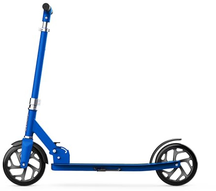 Jetson Hex 2-Wheel Kick Scooter, Sturdy Wide Deck, Rear Brake, Easy-Folding Mechanism, Kickstand, Ages 8+ Blue, JHEX-ABL