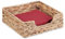Relaxdays Porte-Serviette de Table, eichhornia, Serviettes de 20x20 cm, Design tressé, Range-Serviette, carré, Nature