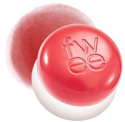 fwee Blurry Pudding Pot | Airbrushed Blush & Lip, Buildable Pigment, Long-lasting, Lightweight, Easy to Blend, Natural Soft Matte Finish - Girls (Coral Red) | 0.17 oz