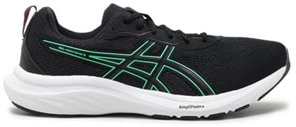 ASICS Gel-Contend 9, Sneaker Hombre, Negro/Hoja Nueva, 44 EU