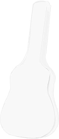 iFutniew 1 Stück Gitarren-Staubschutz, transparent, durchscheinend, PVC, für akustische und elektrische Gitarre, schützende Aufbewahrungstasche, durchsichtig