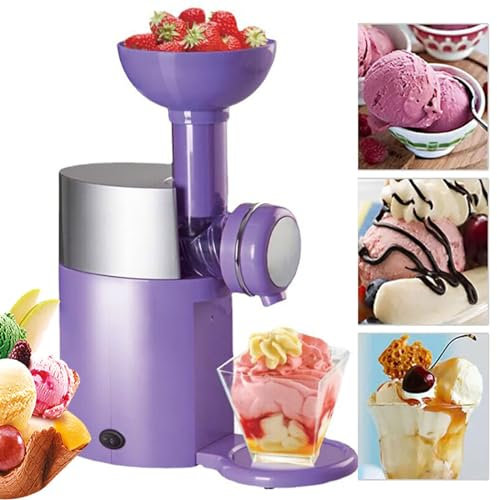 Machine à CrèMe GlacéE, Cuisine Domestique, Bricolage, éTé, Soulagement De La Chaleur, Sucettes GlacéEs Aux Fruits, Machine à CrèMe GlacéE, MéLangeur Portable,Purple