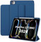 CACOE Coque pour iPad Pro 13 Pouces 2024 M4 avec Porte Stylo - Coque Arrière Flexible en TPU pour iPad Pro 13 7ème Génération avec Fonction Support, Bleu Marine