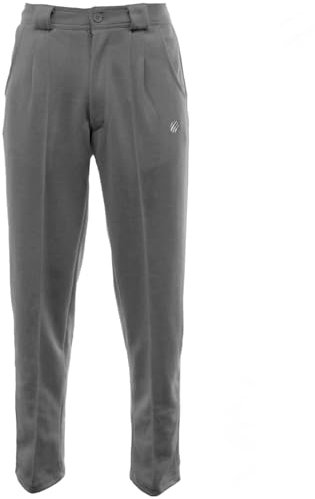 Green Play CHOOSE TO PLAY Men's Professional Sports Trousers Bowling Pant - Regular & Short Leg Lengths (UK, Waist & Inseam, 40, 31, Grey)