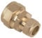 Bag of 10-15mm x 12mm Brass Compression Reducing Coupling (Known as Pipe Reducer/Compression Coupling / 12mm to 15mm Connector Also Available in 8mm, 10mm, 12mm, 15mm, 22mm, 28mm)