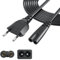 Cavo di Alimentazione 2 Poli 3m Cavo Alimentazione C7 Spina Euro Power Cable per PS5 PS4, PS4 Slim PS3, Xbox One S/X, Xbox Serie X/S, TV Monitor Samsung LG Philips Sony Sharp TCL, Stampante HP ecc