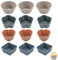 Xiuyer Silicone Molde Redondo para Tartas, 12 PCS Silicone Moldes para Tartas, Round Cake Molds, Silicona Quiche Tart Pans, Antiadherentes Quiche Tart Pans para Hornear Pasteles Repostería