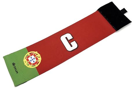 OXUM Sport Kapitänsbinde für Kinder und Erwachsene - Fußballbinde mit der Flagge Portugals - Elastische und verstellbare Binde Größe L