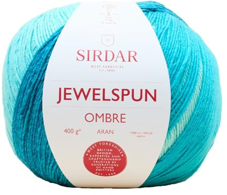 Sirdar, Jewelspun Ombre - Ocean Blue, 400g