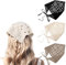 Sorcristy 3 Stück Kopftuch Damen Sommer, Kopftücher Boho Stirnbänder Kopfbedeckung Gehäkeltes Blumen Gänseblümchen Kopftücher Gestrickt Elastisches Haarschal Haartücher für Damen Mädchen