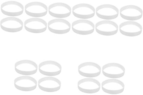 YARNOW 5 Sätze Golf Cup Ring Golf Übungsmatten Golfnetze Golf Übungsloch Golf Marker Golf Launch Monitor Golf Ball Marker Golf Tees Bälle Eimer Golfspiel Golfhosen Weiß 4 Stück * 5