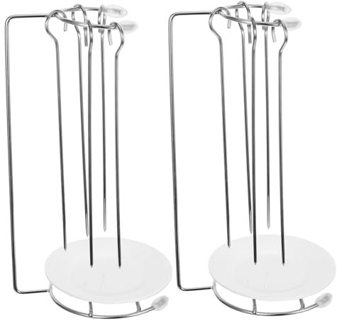 IMIKEYA 2Ensembles Support de Kebab Acier Inoxydable Rack de Barbecue Détachable pour Brochettes pour Kebab et Shawarma