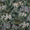 UNIK Nordic Fototapete Lavendelweiße Flora Custom – Vliestapete floral weiß flieder Blütenmuster für Wohnzimmer Schlafzimmer – moderne Blumentapete reißfest & einfach anzubringen