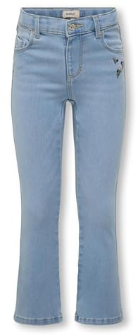 ONLY Kids Mädchen Kmgroyal Flared Flower Jeans Noos Kmgroyal Flared Flower Jeans Noos