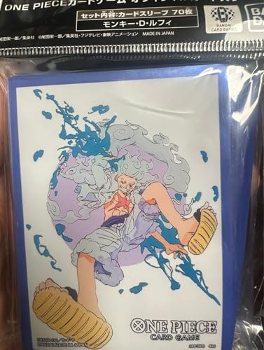 One Piece Card Game Protective Sleeves - Official Sleeve Set 12 - Monkey D. Luffy Gear 5-70ct Sleeves