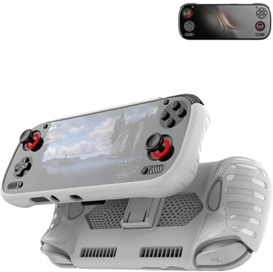Schutzhülle für Ayn Odin 3 Handheld Spielekonsole, yystao Schutzhülle aus TPU kompatibel mit Ayn Odin 3, mit Umhängeband, staubdicht, stoßfest und langlebig, White